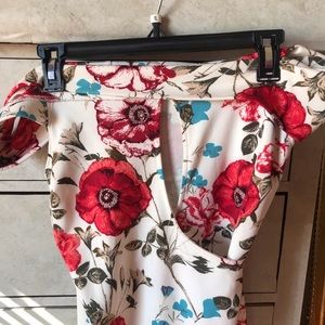 Off the shoulder floral dress